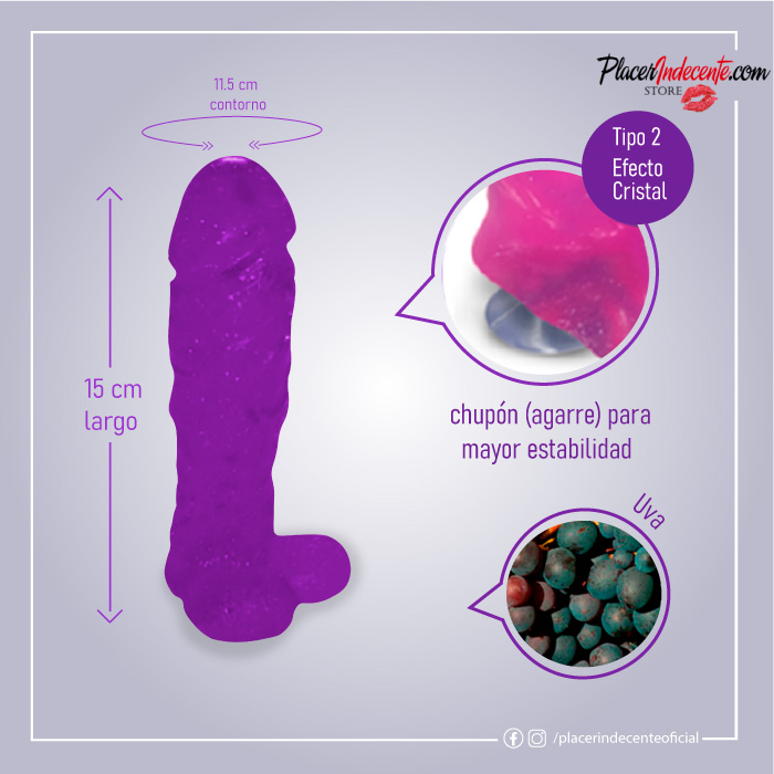 Jabón Erótico 15cm - Uva