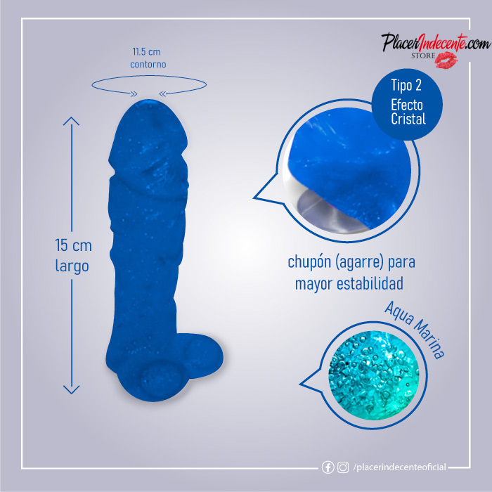 Jabón Erótico 15cm - Aqua Marina