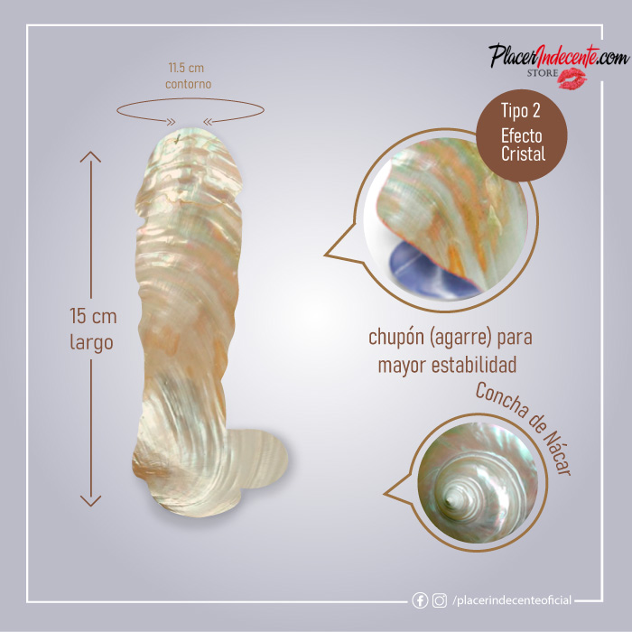 Jabón Erótico 15cm - Concha de Nacar